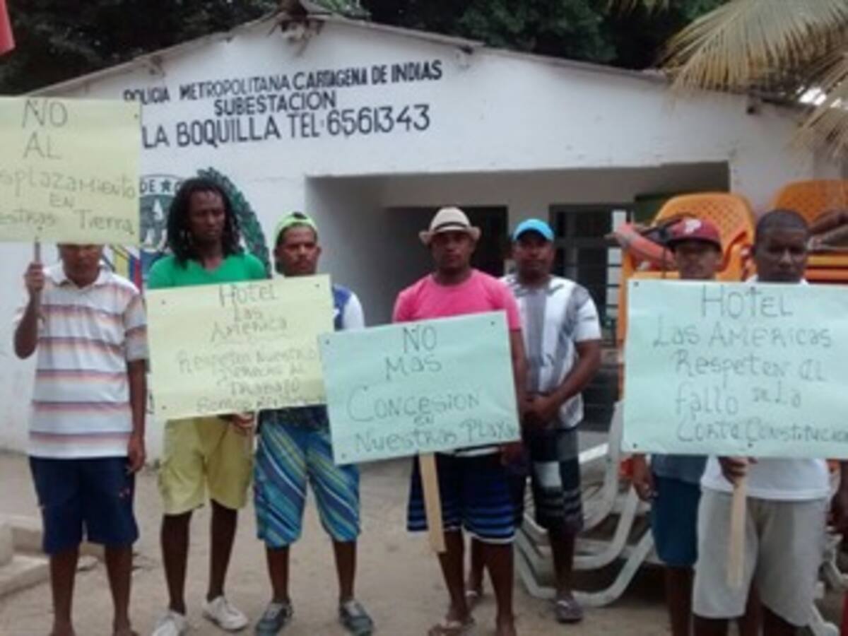 Nativos de la Boquilla en Cartagena aseguran que hotel no les cumplió