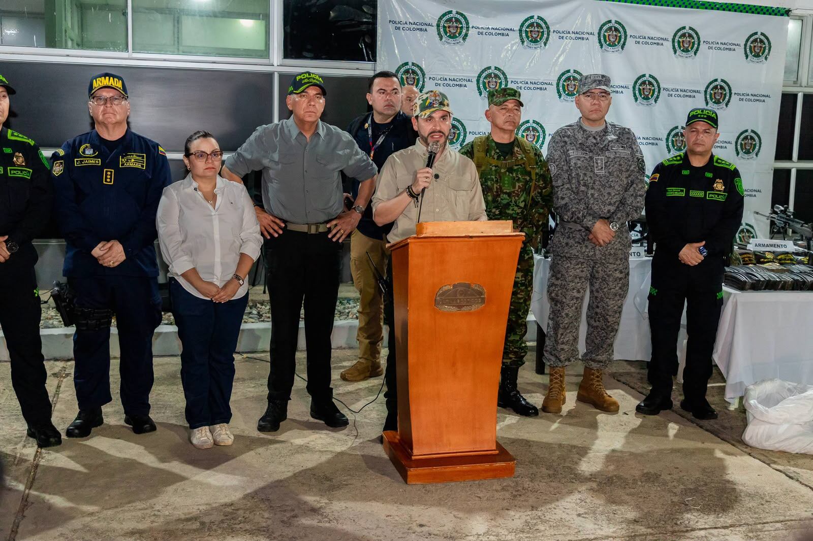 Presidente De la Espriella advierte a las ACSN tras Consejo de Seguridad en Santa Marta.Foto: Gobernación del Magdalena