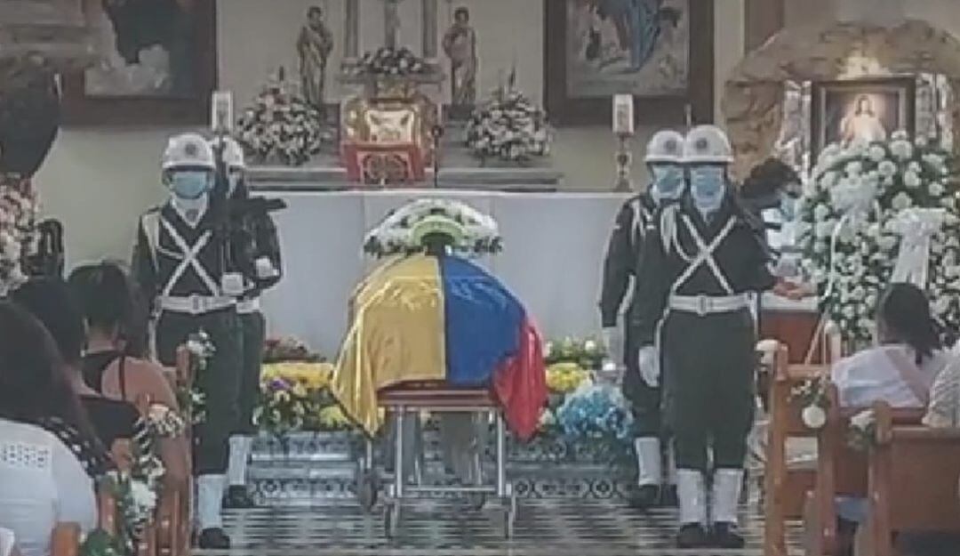 Honras fúnebres del patrullero Javier Pacheco