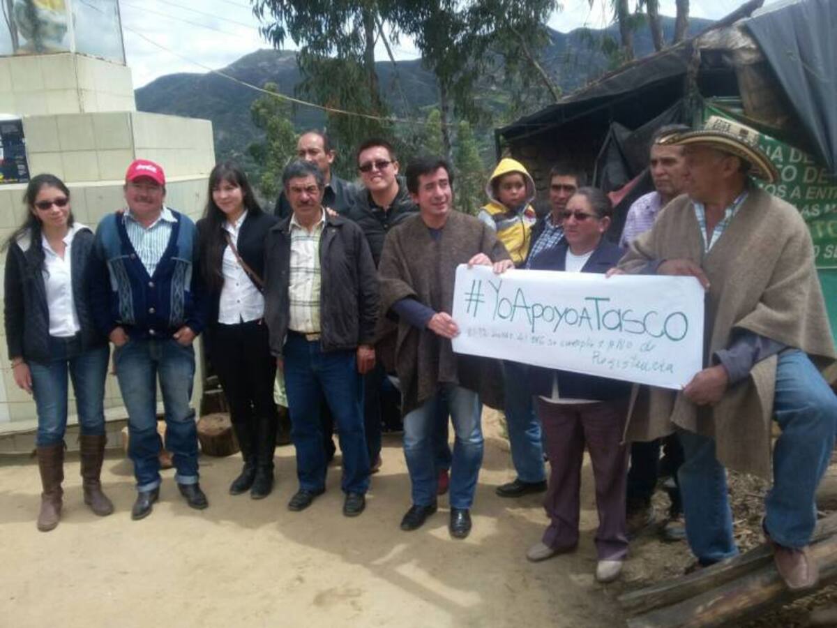 Campesinos protestan hace más de un año en el páramo de Pisba contra la explotación minera