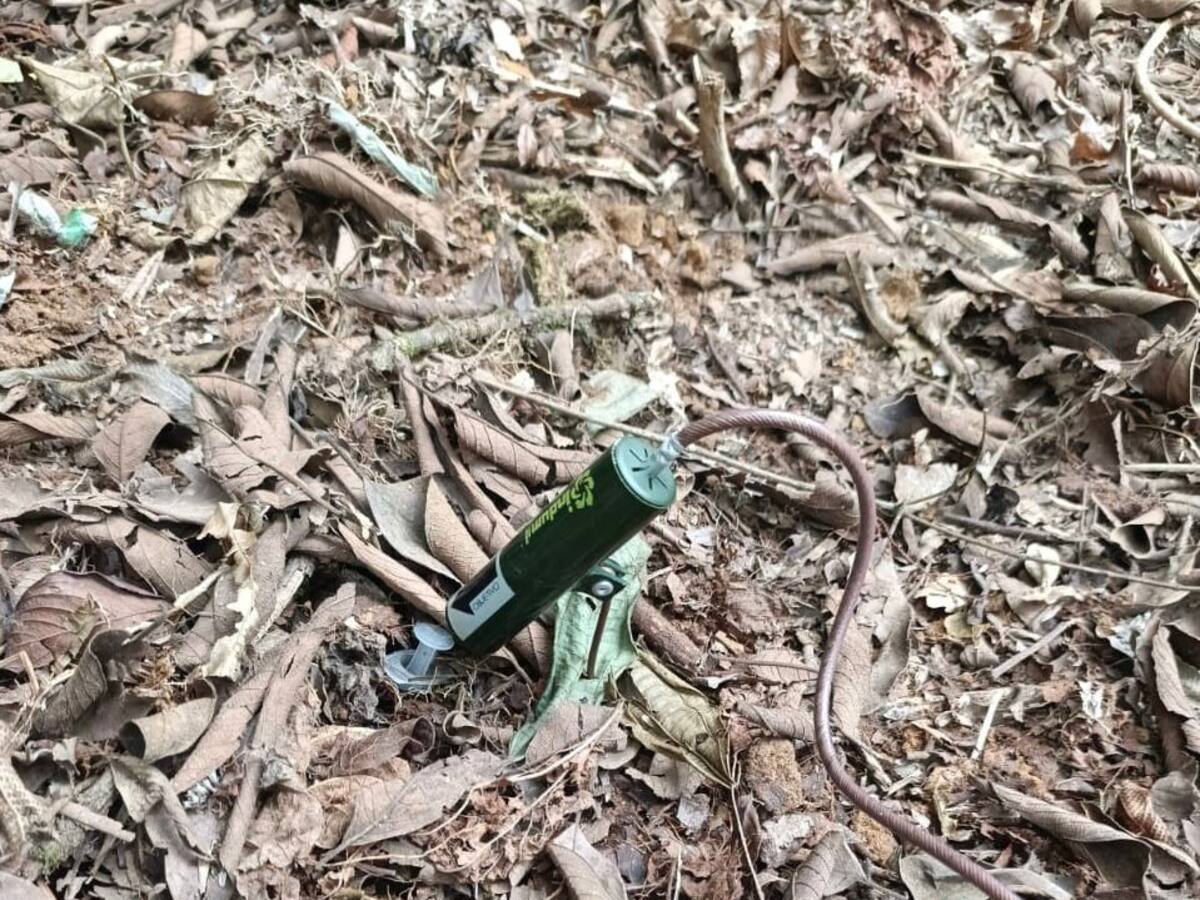 Destruyen dos artefactos explosivos que habían instalado en zona rural de Tarazá