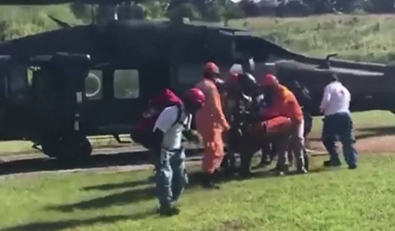 En el Helicóptero de la Fuerza Área fue traslado montañista herido en parque Los Nevados