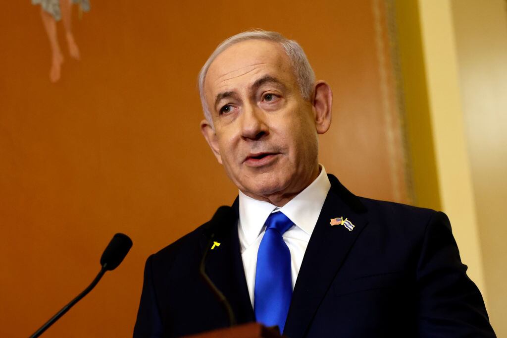 El primer ministro de Israel, Benjamin Netanyahu aseguró que rechaza la validez de la orden de la CPI emitida en su contra. (Foto: Getty)