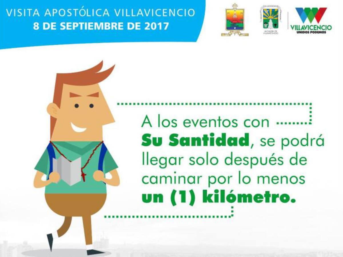 Las medidas de movilidad en Villavicencio por visita del papa