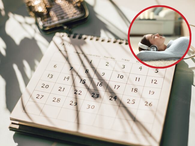 Imagen de referencia de calendario y persona descansando/ Getty Images