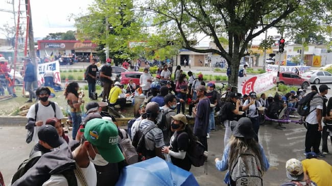 Disturbios en Popayán