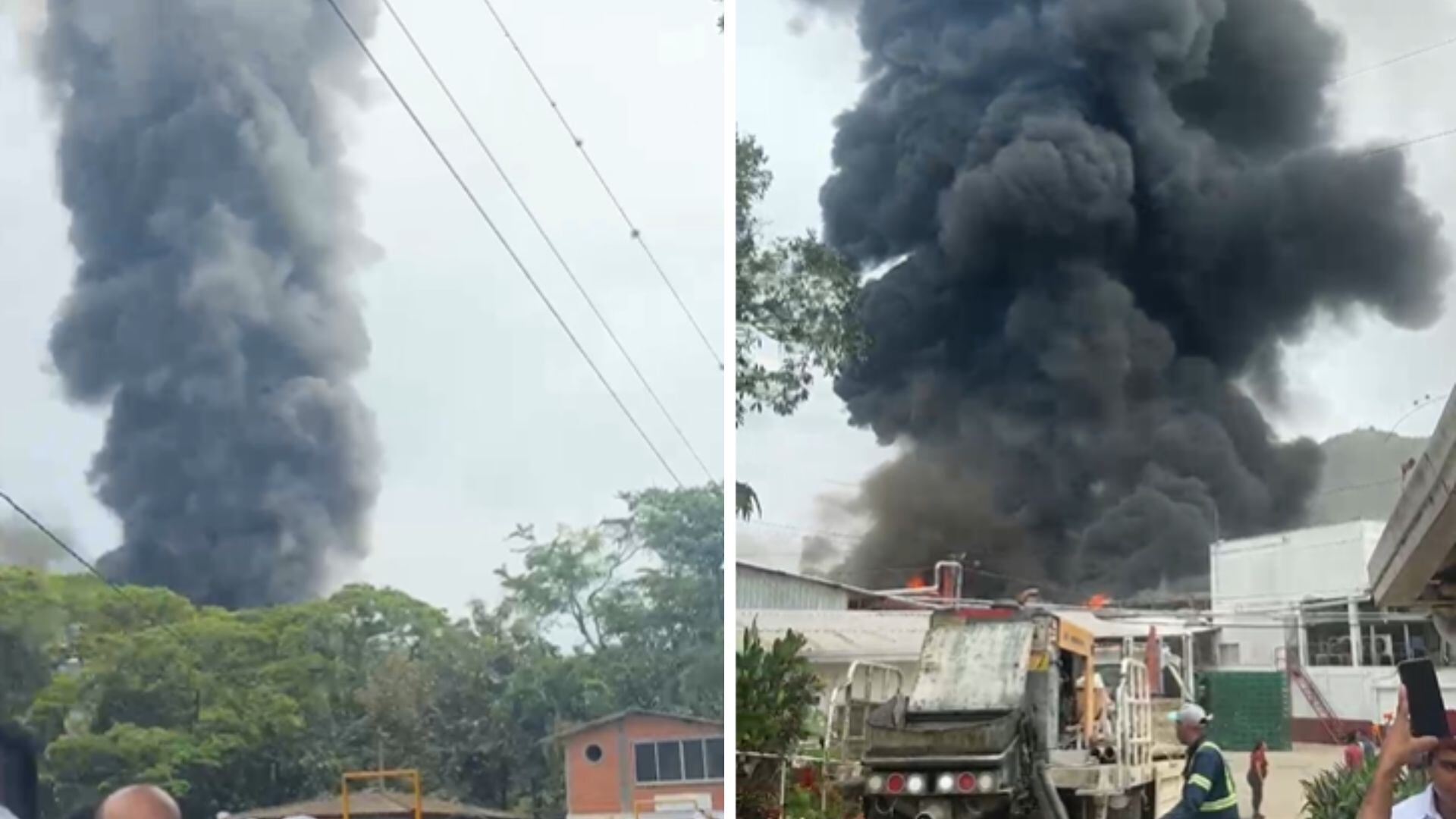 Trabajadores resultaron intoxicados tras incendio en planta de Distraves.