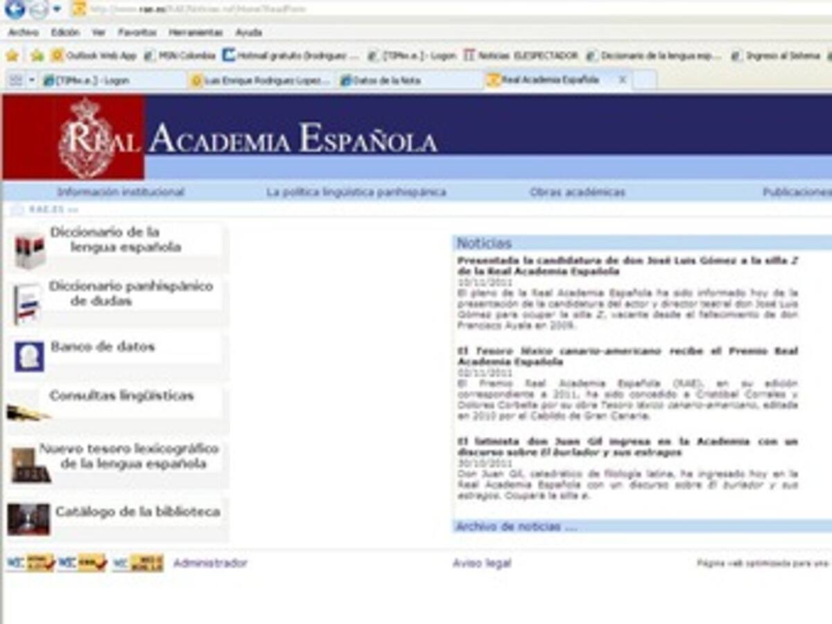 Diccionario de la Real Academia recibió en octubre casi 50 millones de consultas