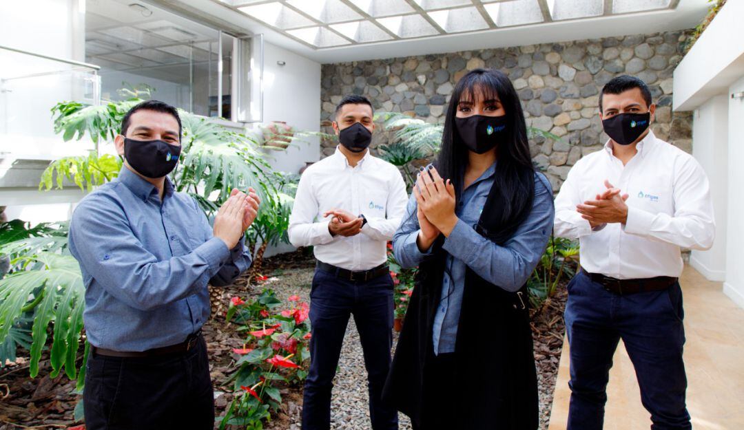 Colaboradores de la compañía. Imagen de archivo