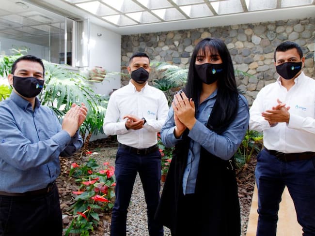 Colaboradores de la compañía. Imagen de archivo