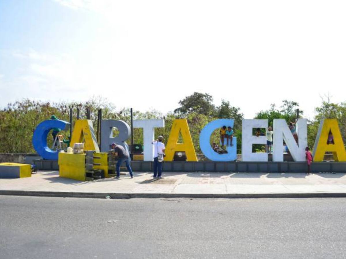 Cartagena tiene su letrero turístico en la vía Perimetral