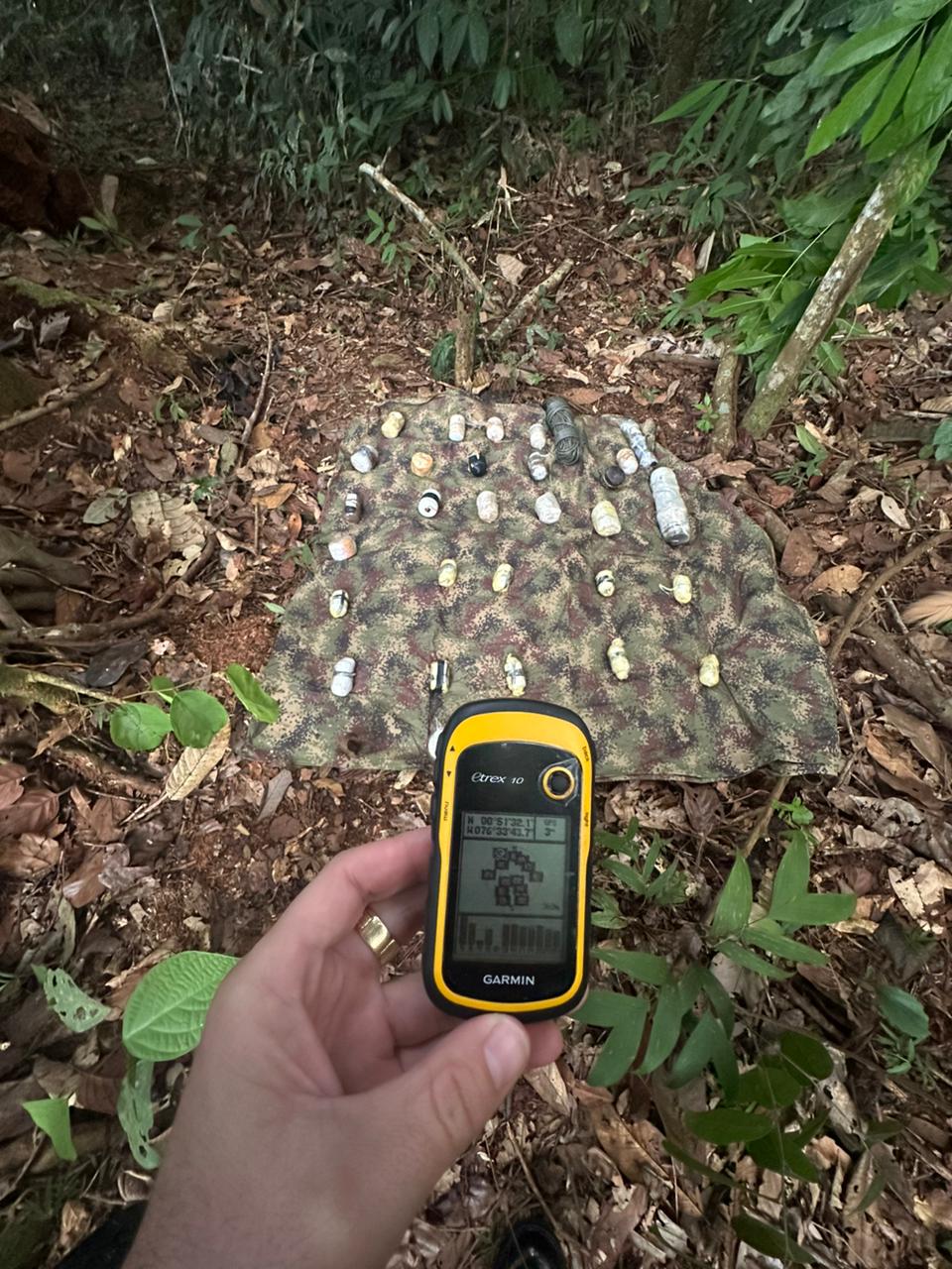 En la vereda Las Mariposas, municipio de Villagarzon, Putumayo. Foto Ejercito Nacional.