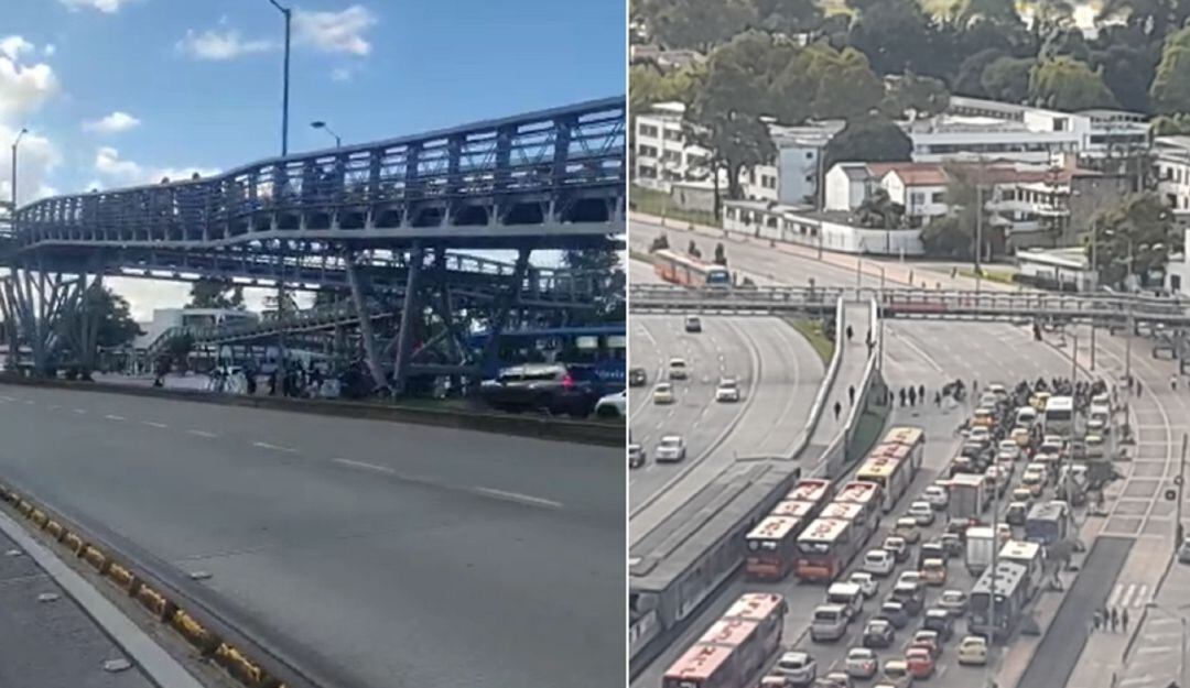 Protestas en la calle 26: así está la movilidad en Bogotá