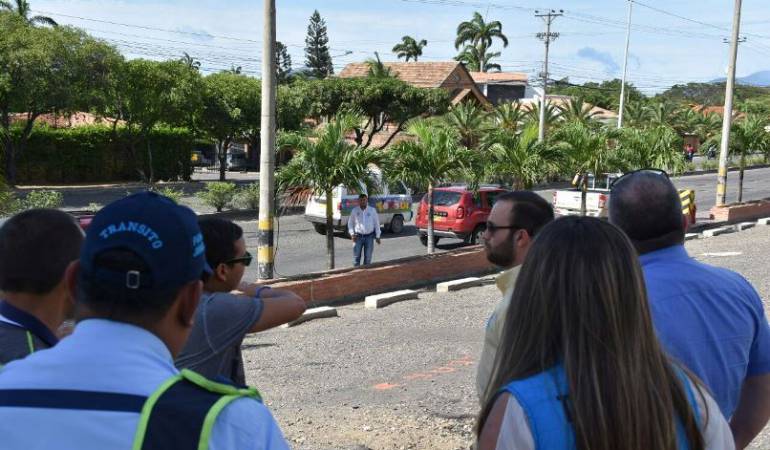 Secretarios de Transito inspeccionaron tramo de vía que sera intervenido entre Cúcuta y Los Patios