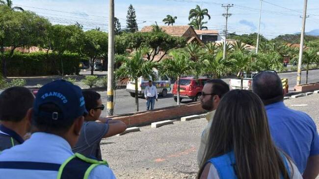 Secretarios de Transito inspeccionaron tramo de vía que sera intervenido entre Cúcuta y Los Patios