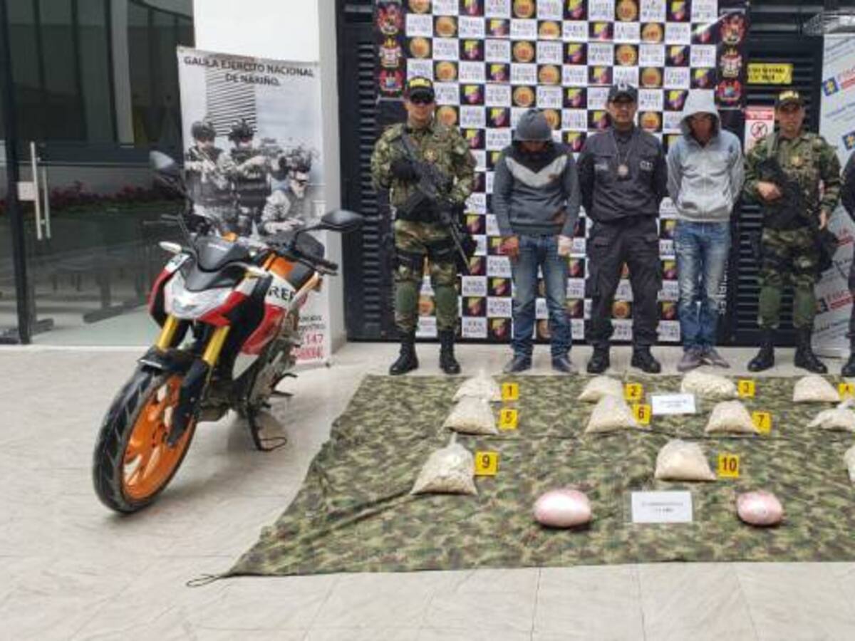 Capturan con droga a presuntos miembros del ELN en Nariño