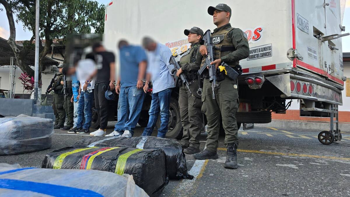 Incautaron tres toneladas de marihuana que iban a ser distribuidas en el Valle de Aburrá