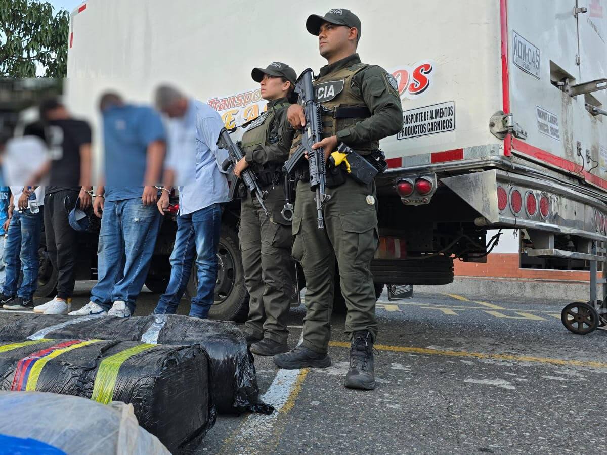 Incautaron tres toneladas de marihuana que iban a ser distribuidas en el Valle de Aburrá