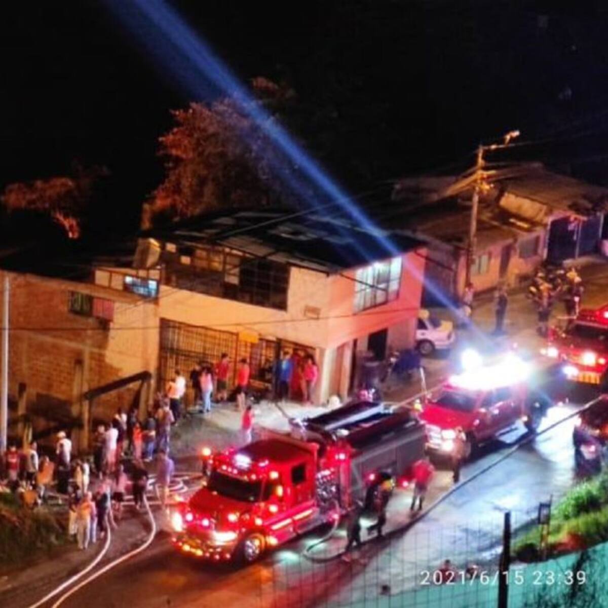 Incendio habría destruido viviendas en el sector de La Linda, Manizales