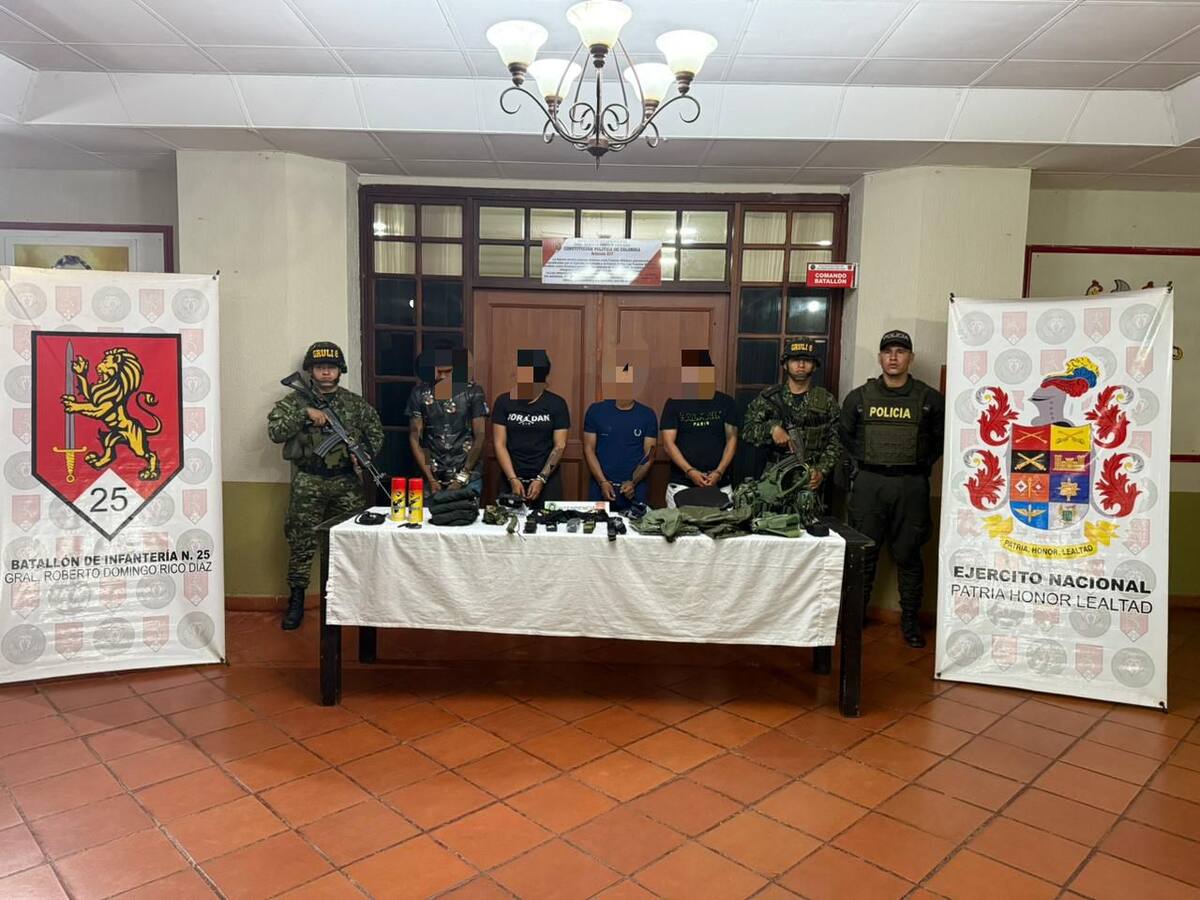 Ejército capturó a presuntos integrantes de Comandos de la Frontera, en Putumayo