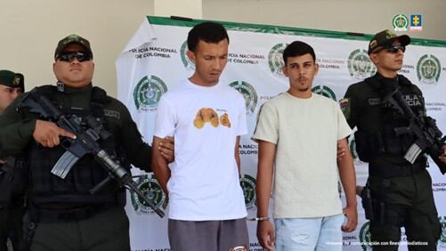 A la cárcel tres delincuentes que extorsionaban a domiciliarios y peluqueros en el AMC. / Foto: Fiscalía.