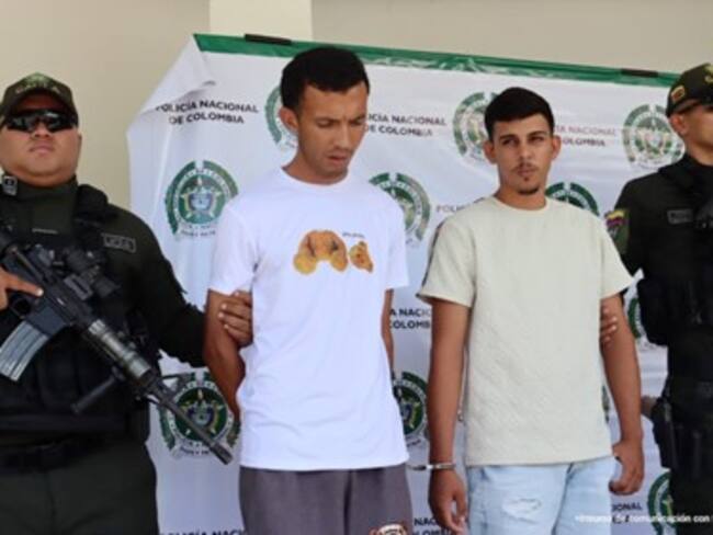 A la cárcel tres delincuentes que extorsionaban a domiciliarios y peluqueros en el AMC. / Foto: Fiscalía.