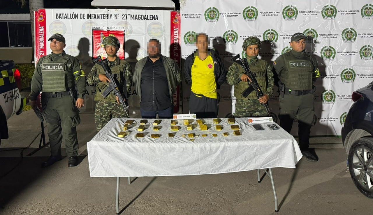 42 kilos de oro fueron incautados en Pitalito, Huila