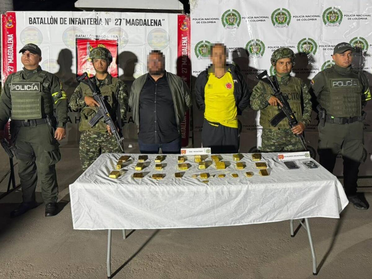 42 kilos de oro incautados durante un operativo en Pitalito, Huila