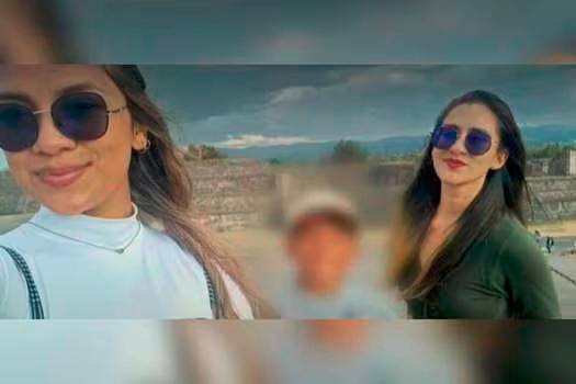 Las hermanas Cerón y el hijo de una de ellas, quienes permanecen secuestrados en México.
(Foto: Cortesía)