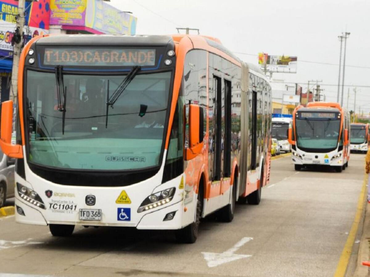 Transcaribe implementa mejoras operacionales en cuatro rutas