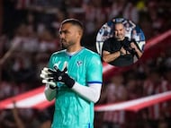 Álvaro Montero, portero de Vélez Sarsfield / Twitter: @Velez - Getty Images.