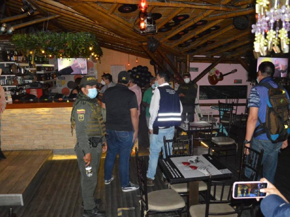 Las autoridades sellaron cuatro bares en Ibagué