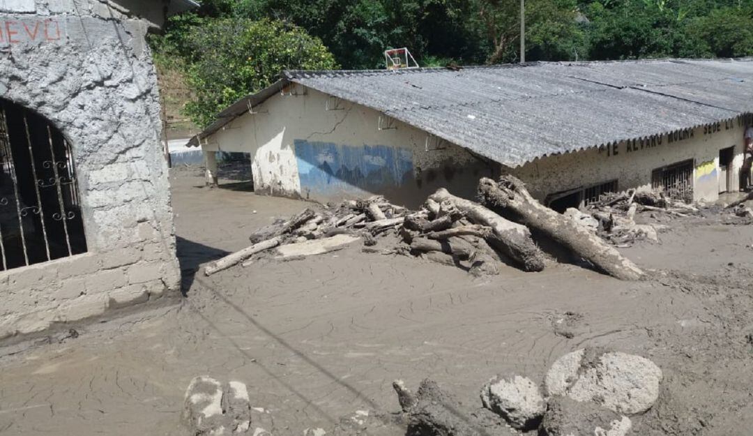 Zona de la tragedia en Chaparral, Tolima