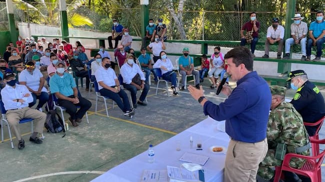 Ministro Diego Molano en Fundación, Magdalena