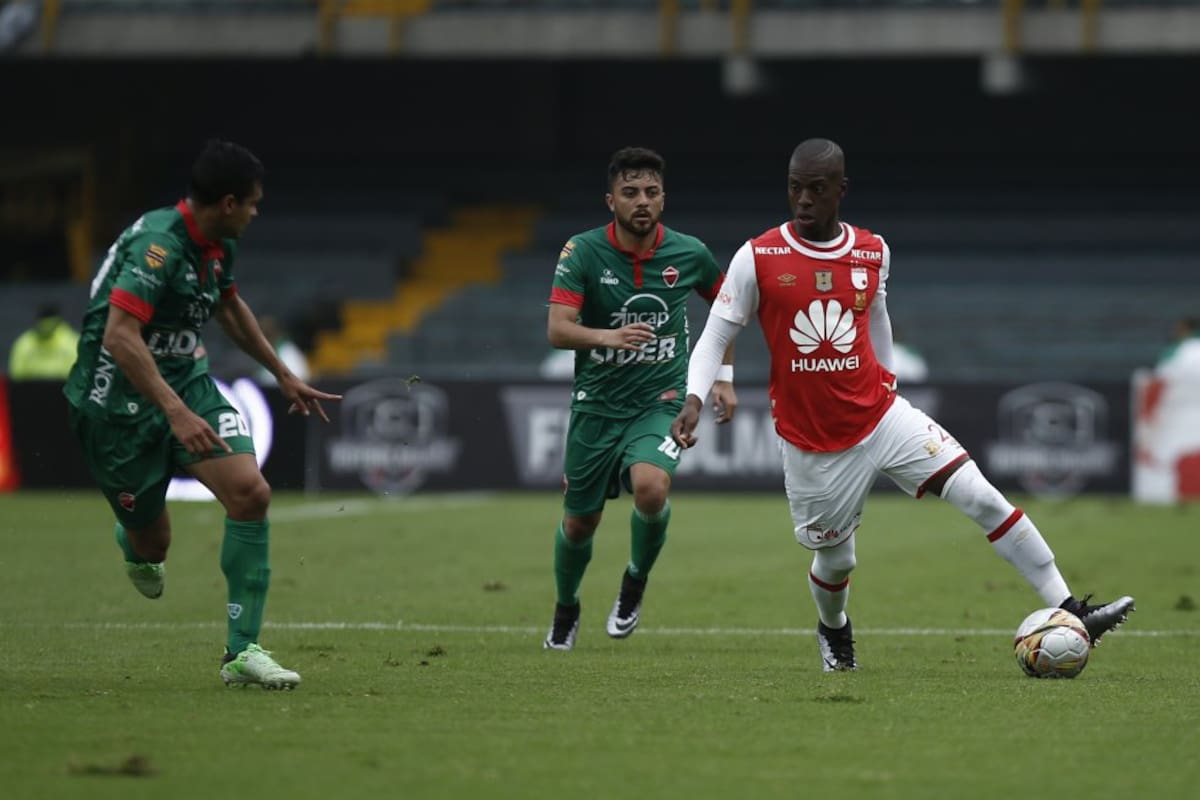Cristian Borja, caleño de 23 años, defensa del Independiente Santa Fe, es uno de los defensores preseleccionados para la Copa América.