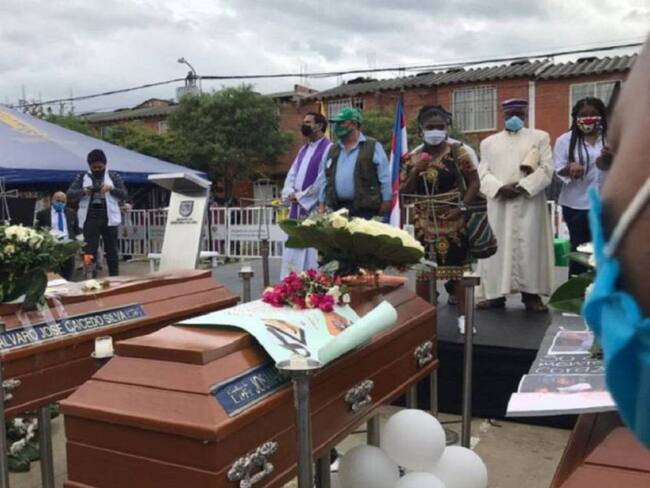 Sepelio de los cinco adolescentes asesinados en Llano Verde, un año atrás