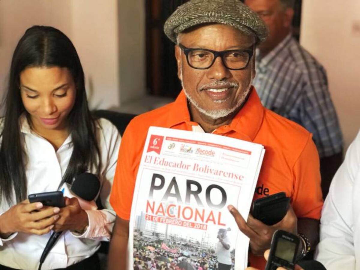 Docentes de Bolívar se vinculan al paro nacional convocado por Fecode