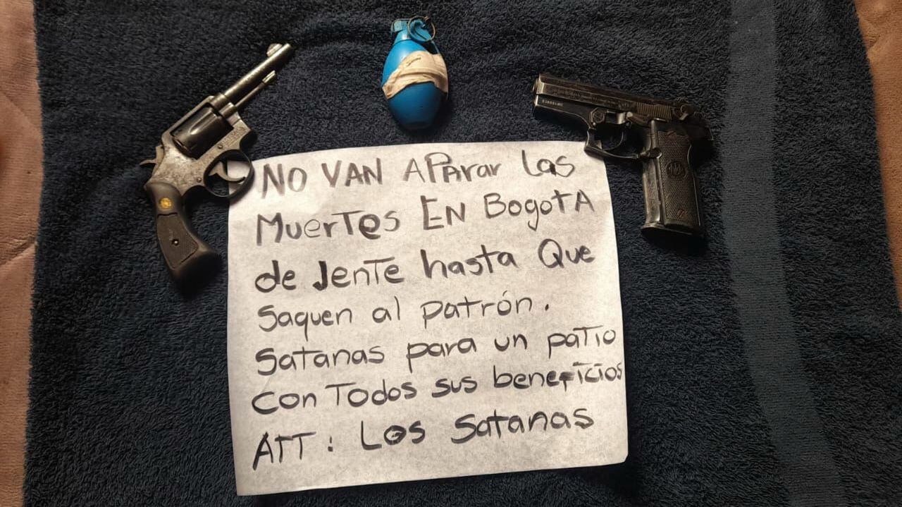 Los panfletos extorsionistas de alias 'Satanás'