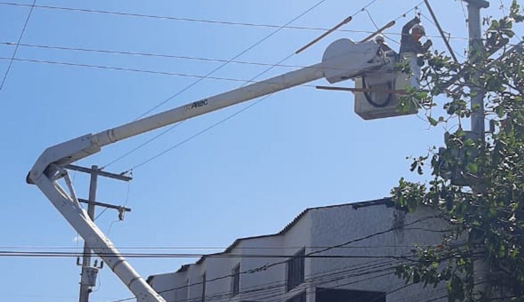 Daños en redes eléctricas