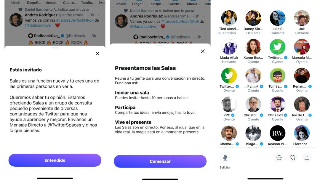 'Space', nueva función de Twitter