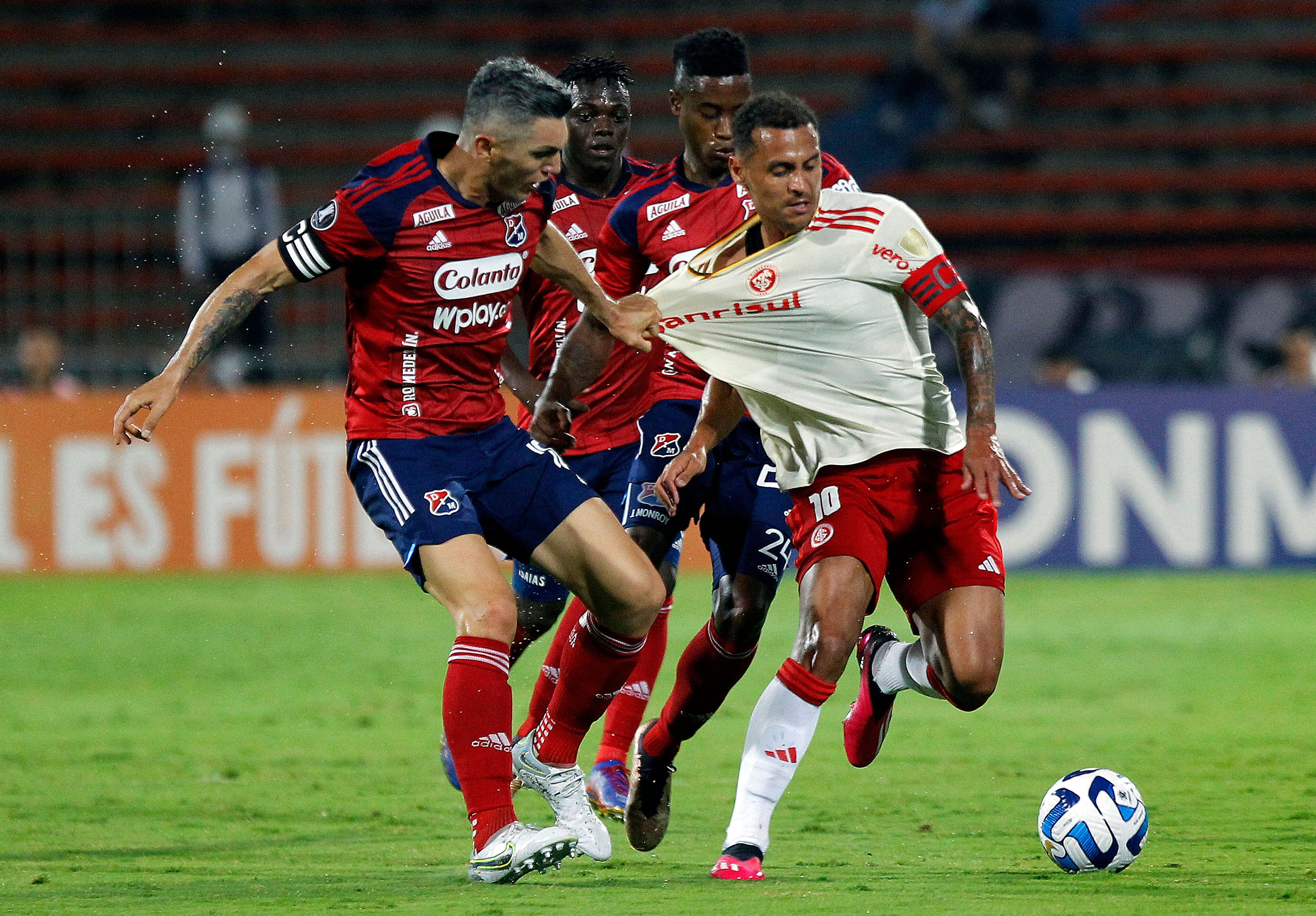 Duelo entre Independiente Medellin e Inter por Copa Libertadores. (Photo by Fredy BUILES / AFP) (Photo by FREDY BUILES/AFP via Getty Images)