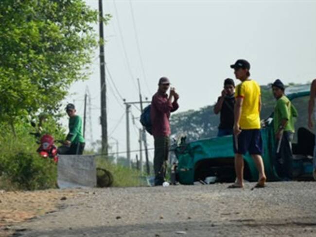 Manifestantes desbloquean uno de los puntos de concentración en la vía Cúcuta – Tibú