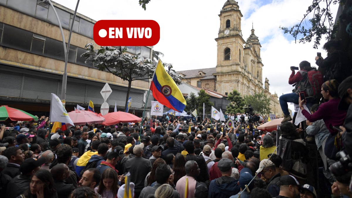 Protestas en Bogotá 1 de mayo 2024. Imagen de referencia vía Getty Images