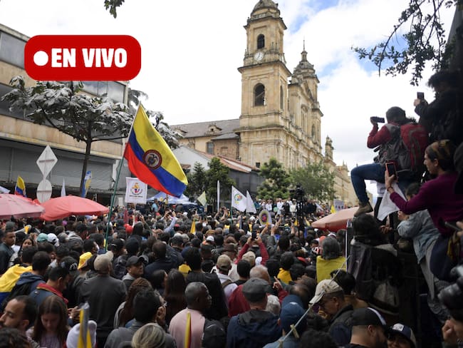 Protestas en Bogotá 1 de mayo 2024. Imagen de referencia vía Getty Images