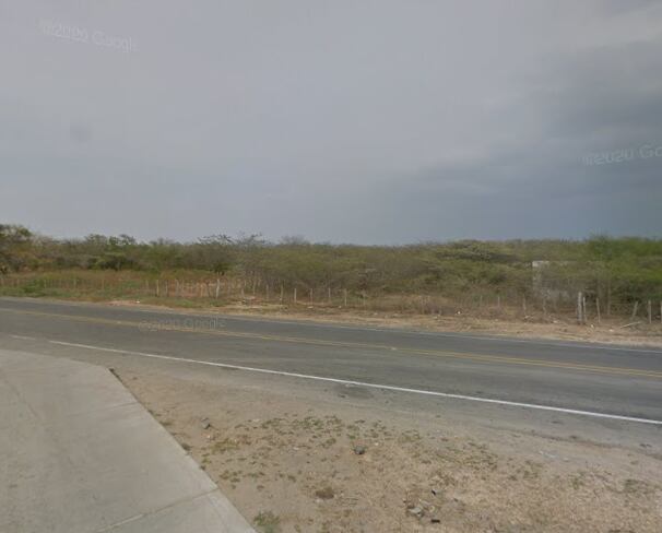 Imagen de referencia de la vía que comunica a Riohacha con el corregimiento de Camarones./ Foto: Google Maps