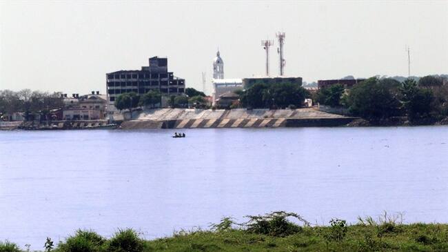 Alcalde de El Banco descarta vertimiento de hidrocarburos sobre el río Magdalena. Foto: Alcaldía El Banco