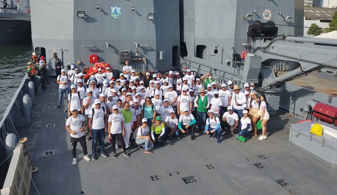 La compañía adelantó recolección de residuos en la playa del corregimiento insular de Bocachica