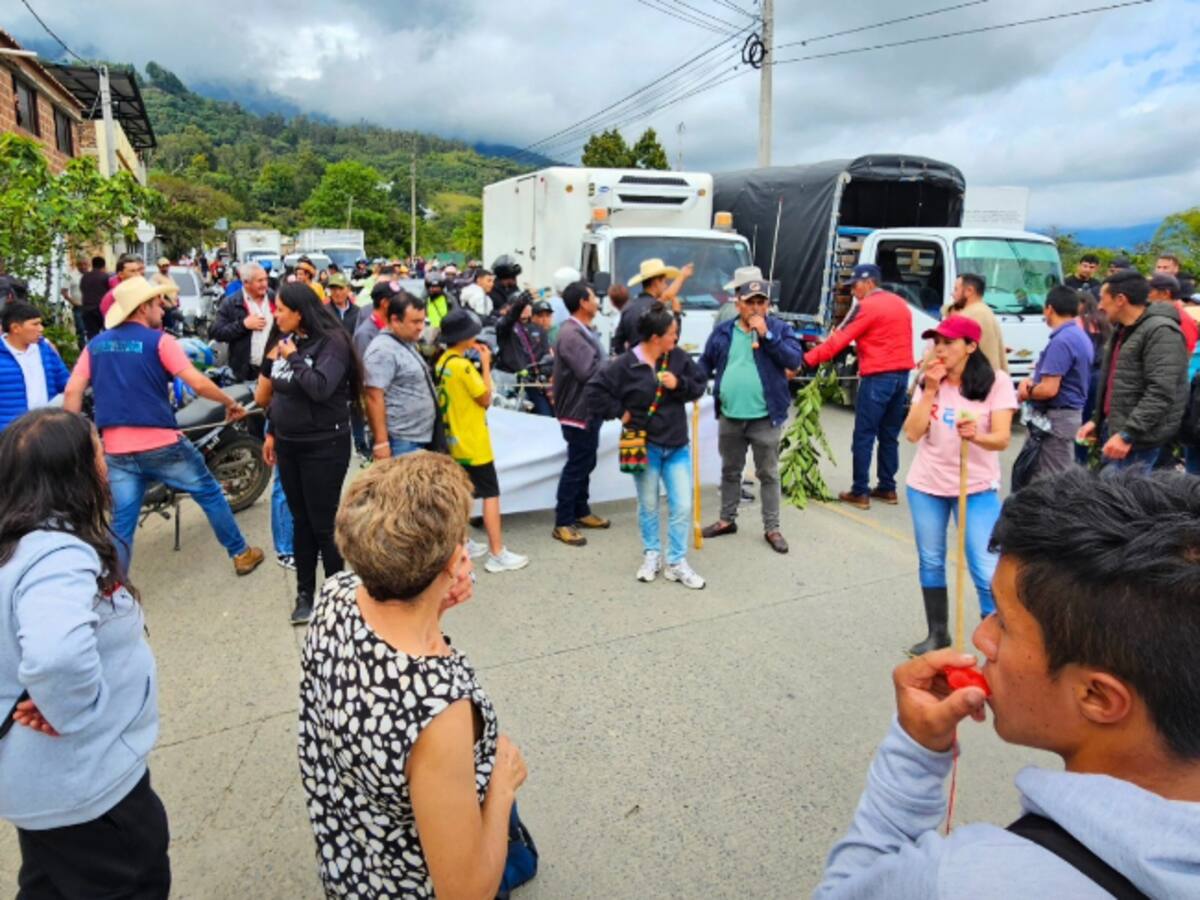 Campesinos protestaron en Málaga por proyecto sobre delimitación del Páramo del Almorzadero
