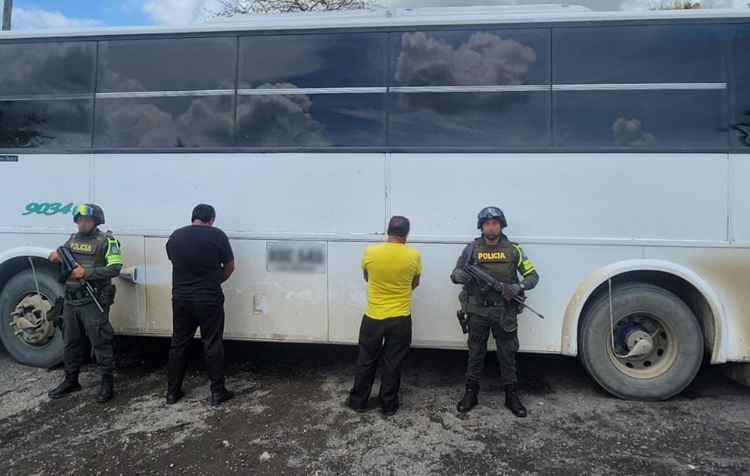 Capturados por tráfico de migrantes- foto policía Urabá.