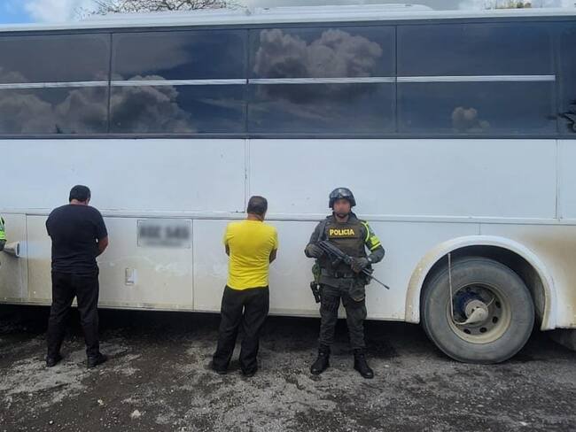 Capturados por tráfico de migrantes- foto policía Urabá.
